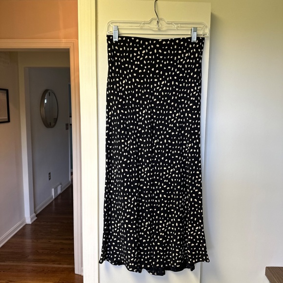 Rails Anya Black/Ivory Spots Midi Skirt Size XS NWOT - Picture 5 of 5